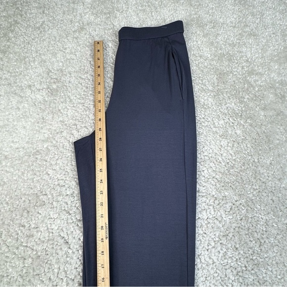Eileen Fisher Stretch Jersey Slouchy Pull On Pants. Elastic Waist. Blue. Small - Picture 13 of 14